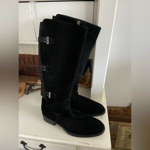 Aquatalia Unicorn Tall Riding Boots - EU 39 - Black